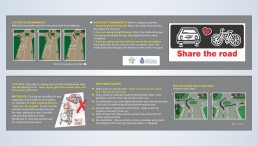 Share the road with cyclists