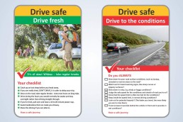 Road safety awareness_fatigue and drive to the conditions.
